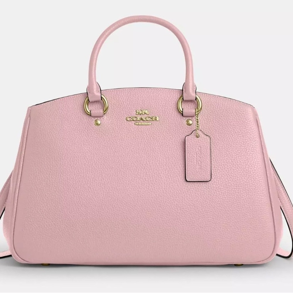 Coach Light Pink Leather Satchel